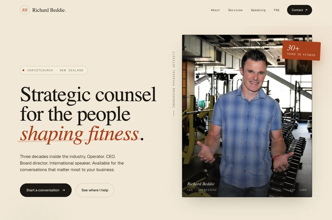 Richard Beddie website